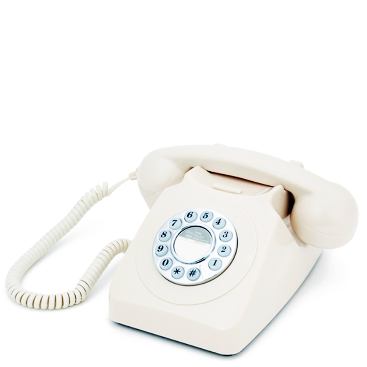 Retro Corded Telephone Landline GPO 746 Phone Push Button Dial Azure Blue 