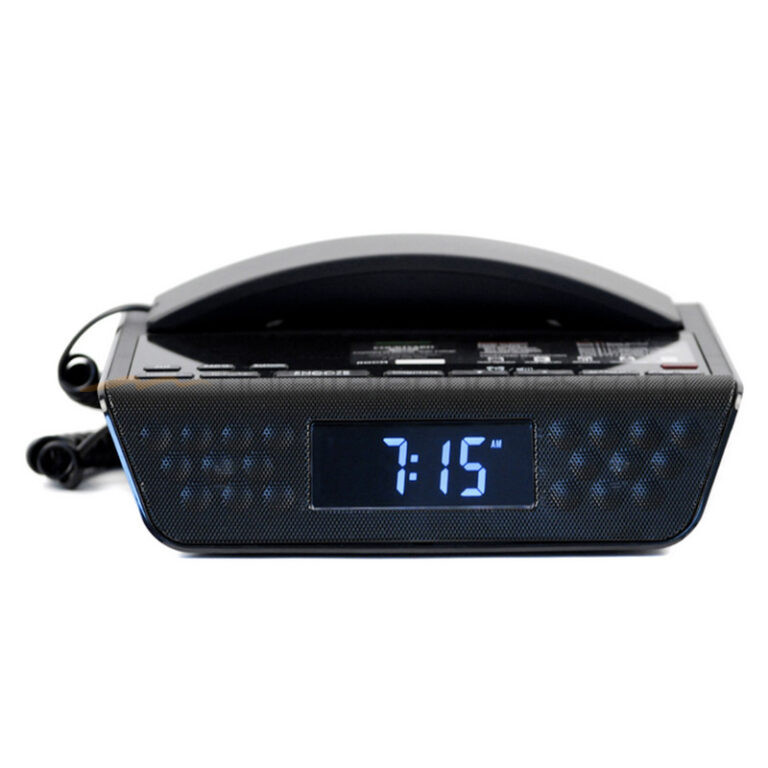 bittel UnoMedia5 Corded Slim Alarm Clock Radio and Hotel Phone