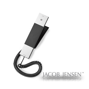 Jacob Jenson hotel phone with logo